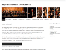 Tablet Screenshot of bayer-blasorchester.de